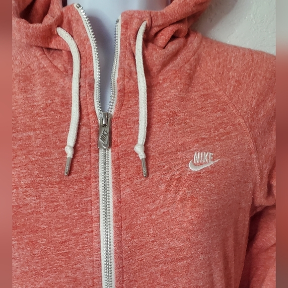 Nike Women's Crimson Heathered Full-Zip Lightweight Hoodie Hooded Jacket Size XS - Picture 4 of 7